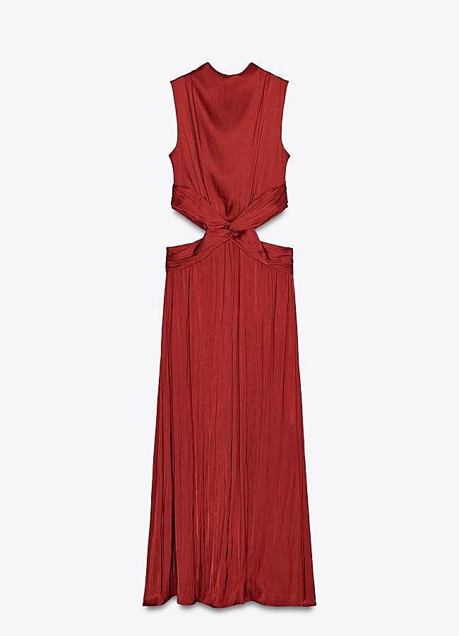 Imagen - Vestido midi con diseño cut out de Zara.