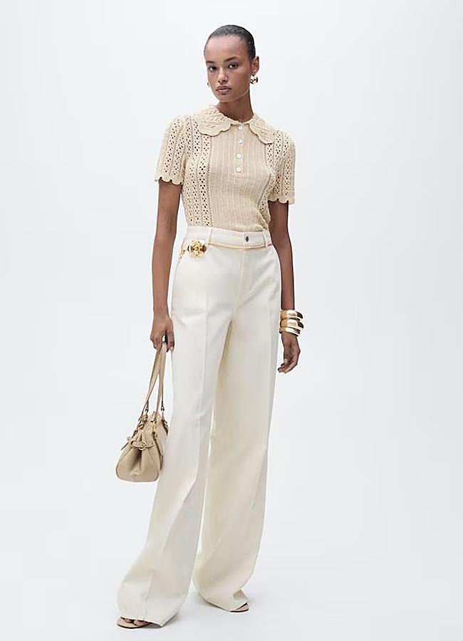 Imagen - Jersey de crochet con manga corta