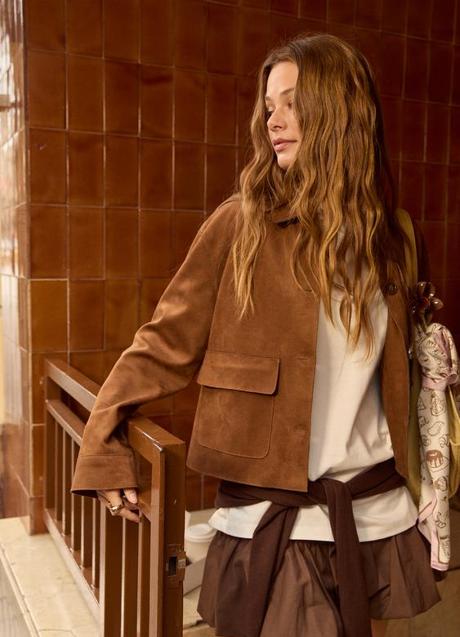 Imagen - Cazadora efecto ante de Stradivarius (49,99 euros)