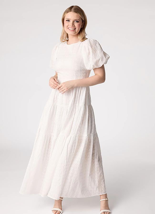 Imagen - Vestido bordado blanco