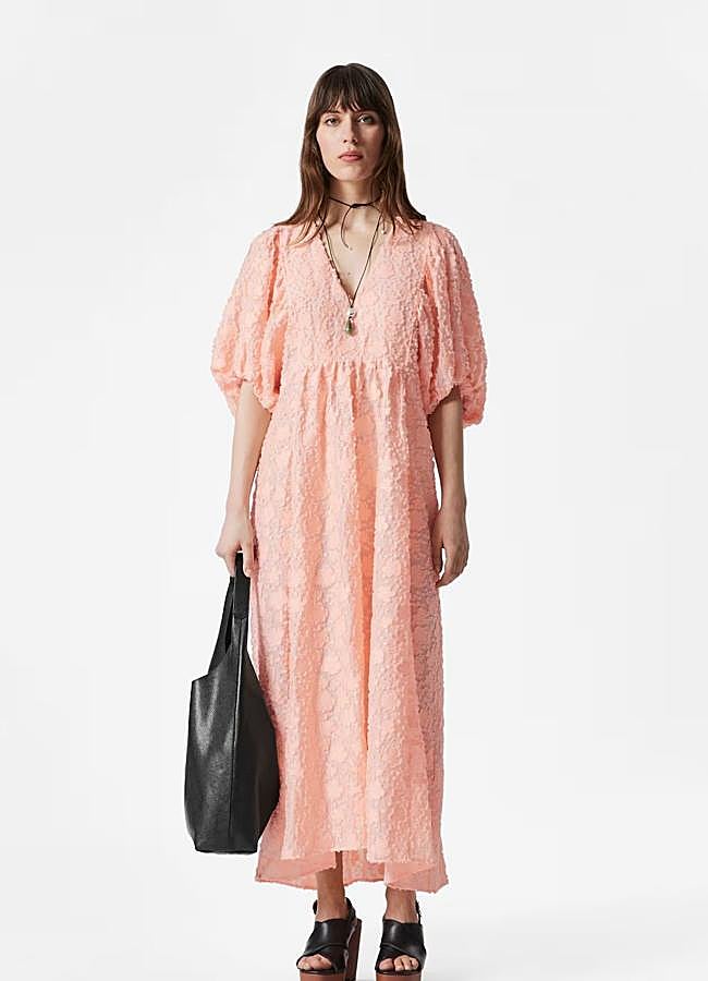 Imagen - Vestido con textura rosa pastel