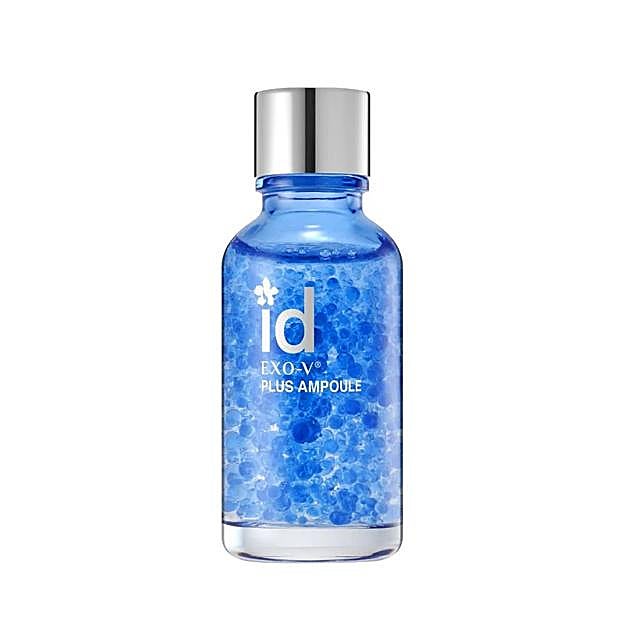 Ampolla con exosomas de ID Placosmetics.