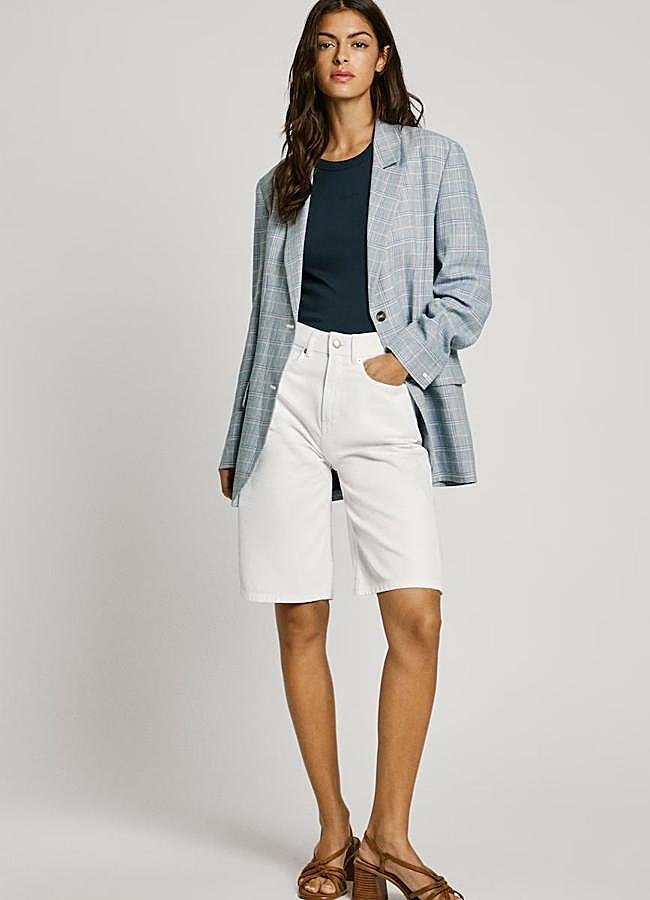 Imagen - Bermudas vaqueras blancas