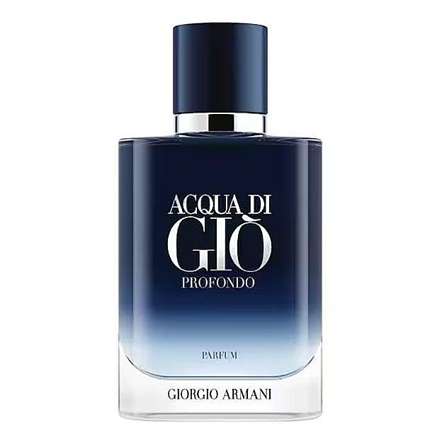 Água por Giò Deep Parfum de Armani. Precio: 111 euros