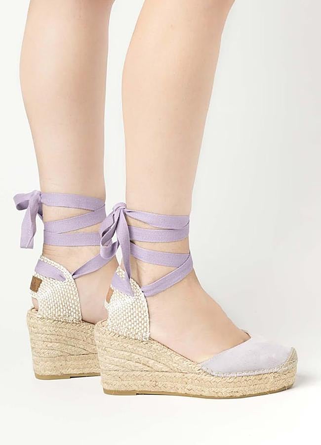 Imagen - Alpargatas de ante color lila