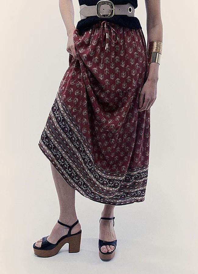 Imagen - Falda larga estampada boho chic