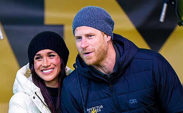 Meghan Markle y el príncipe Harry durante los Juegos Invictus 2025 en Canada. 