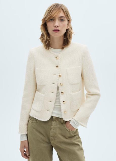 Imagen - Chaqueta de tweed de Mango (59,99 euros)