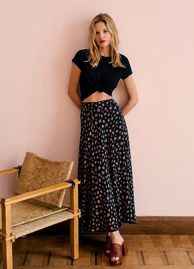 Imagen - Falda de flores fluida