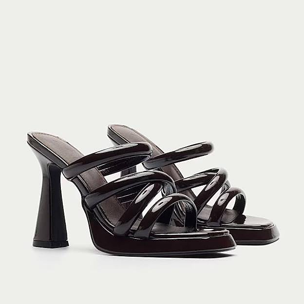 Sandalias de tacón de mujer con plataforma destalonadas (39,90€ en El Corte Inglés)