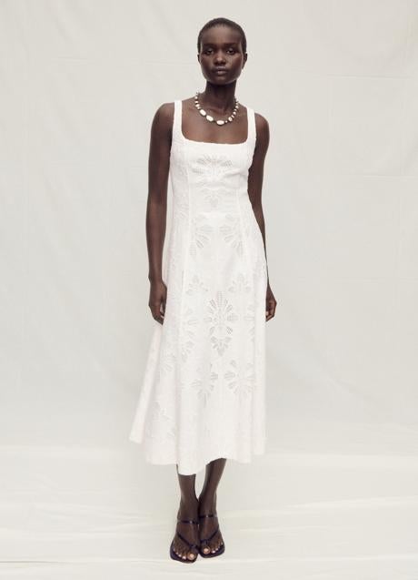 Imagen - Vestido blanco de Mango (129,99 euros)