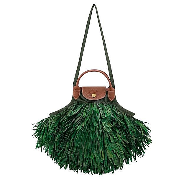 Bolso Le Pliage en verde de Longchamp.