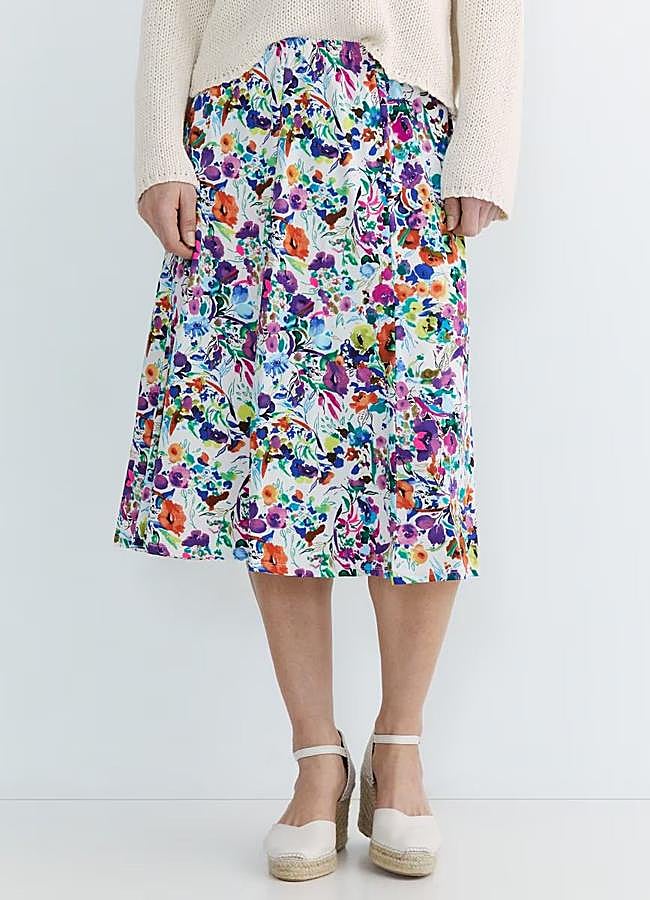 Imagen - Falda de flores con vuelo