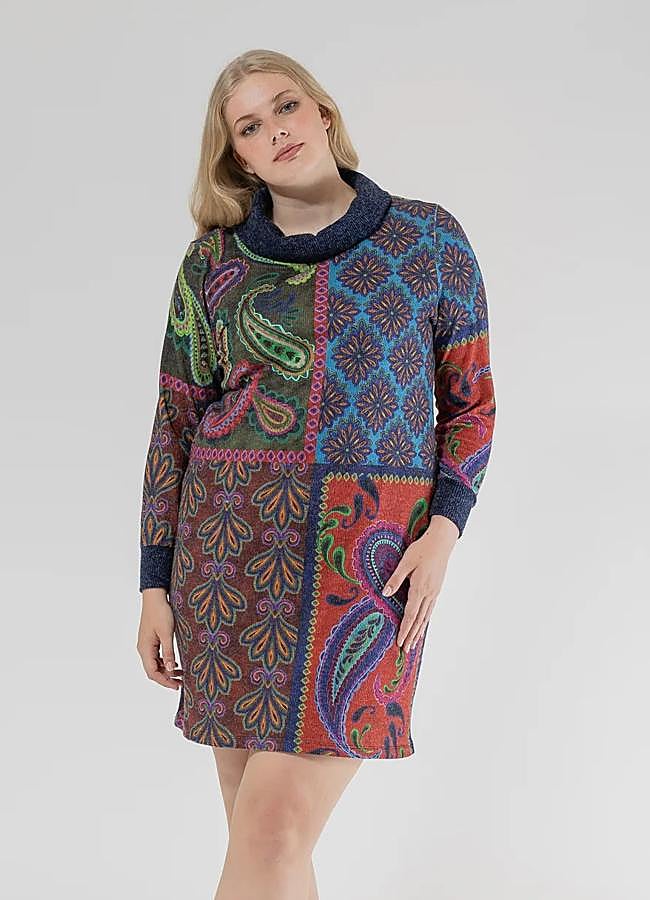 Imagen - Vestido con estampado paisley corto de colores de October, 49,99 euros.