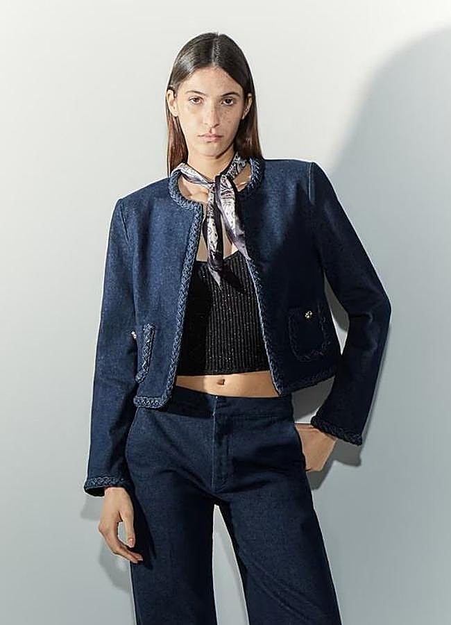 Imagen - Chaqueta vaquera con detalles trenzados