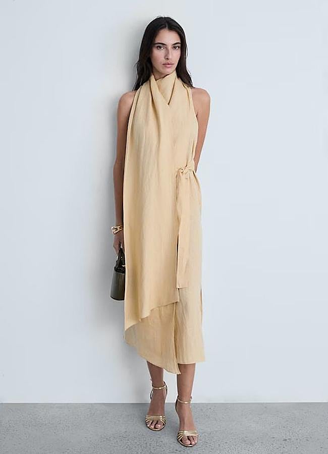 Imagen - Vestido de lino con foulard