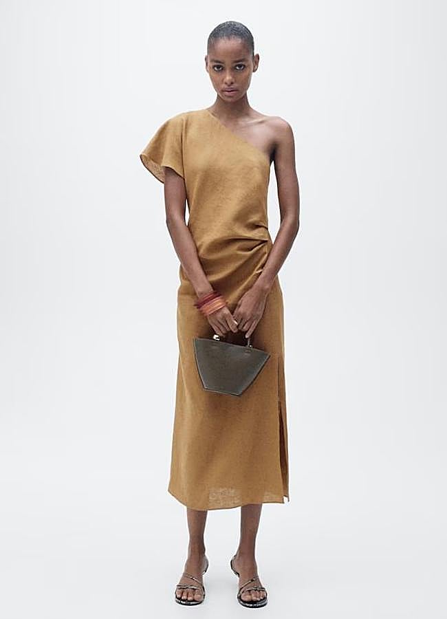 Imagen - Vestido de lino asimétrico