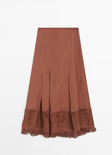Imagen - Falda midi de Massimo Dutti (129 euros)