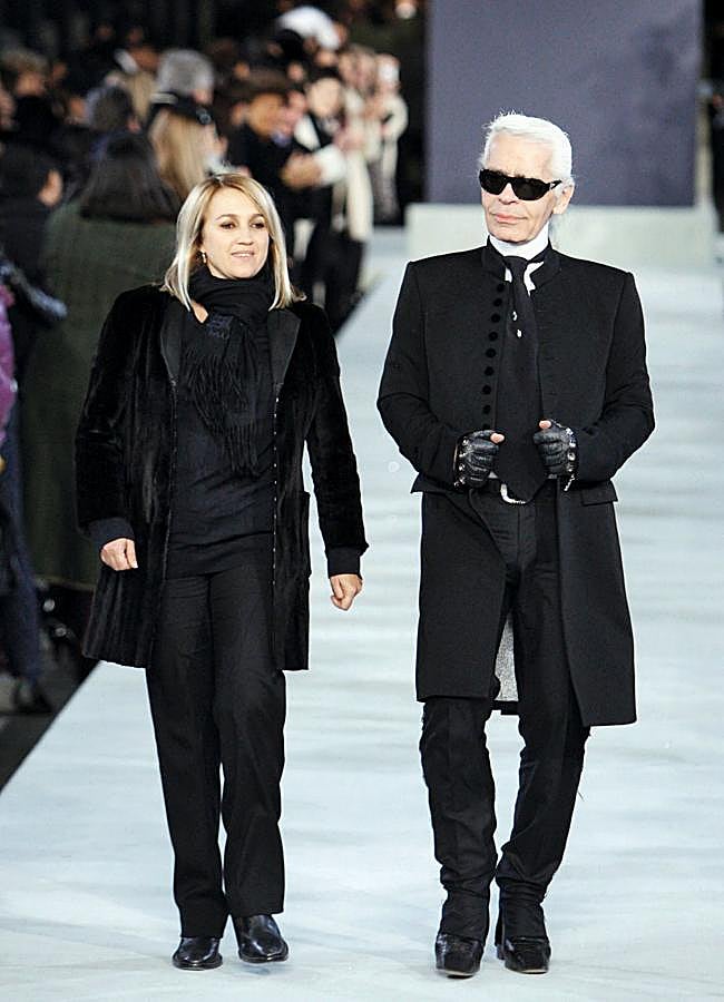 Imagen - Silvia Venturini Fendi y Karl Lagerfeld.