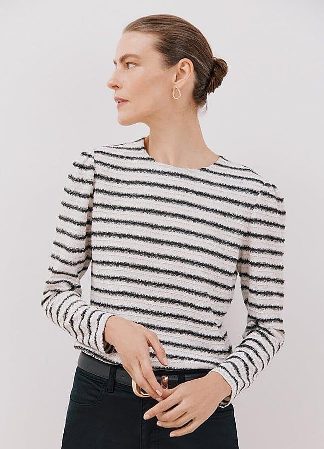 Imagen - Top de tweed con rayas