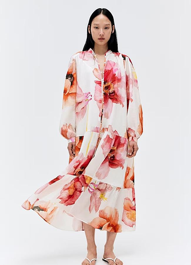Imagen - Vestido amplio con estampado de flores
