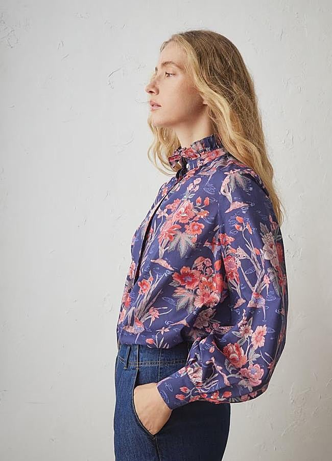Imagen - Blusa de flores con volante