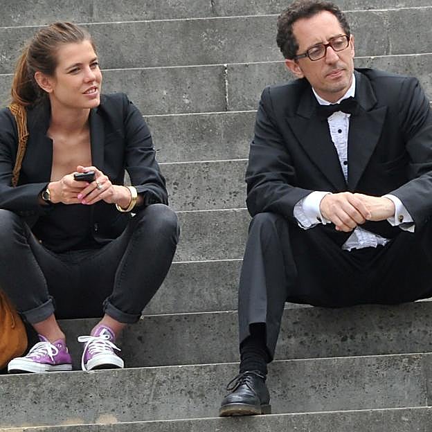 Carlota Casiraghi y Gad Elmaleh, al principio de su relación. 
