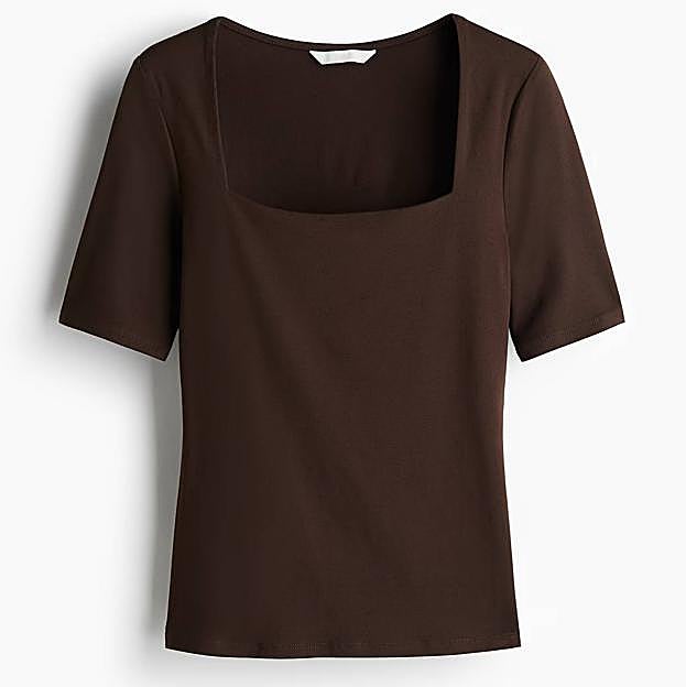 Top con escote cuadrado (9,99€)