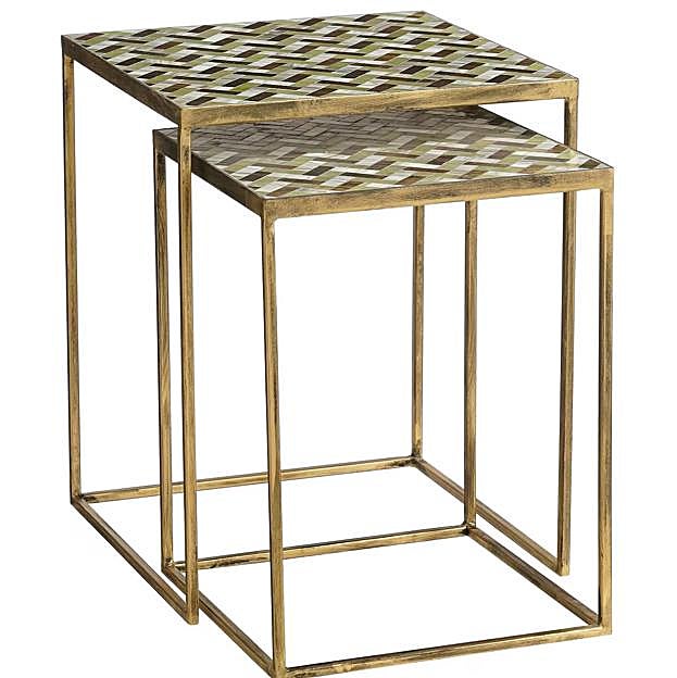 Conjunto de mesas nido de la línea Alanza de H&M Home (169 euros).