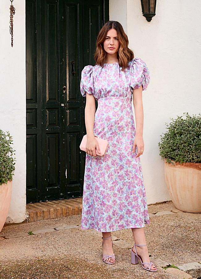 Imagen - Vestido de invitada con estampado de flores pastel