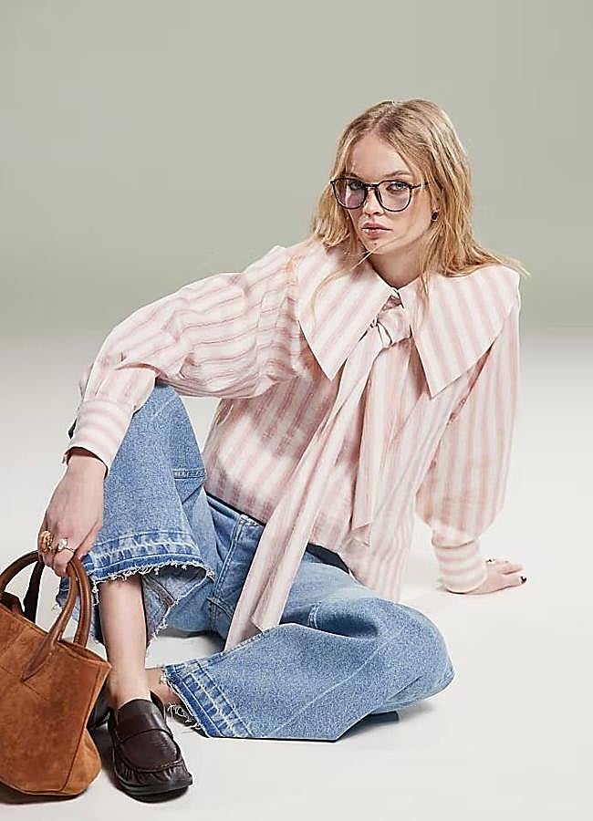 Imagen - Blusa peter pan de rayas