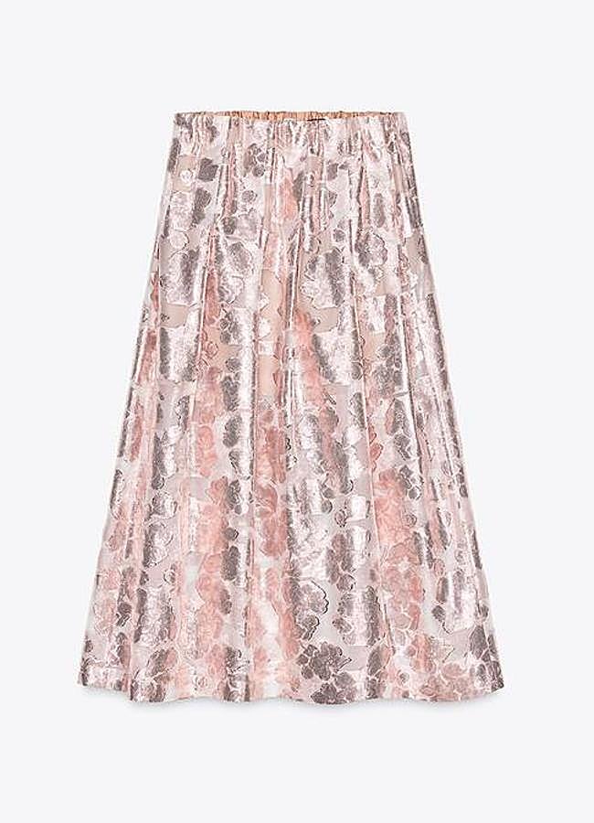 Imagen - Falda midi de tablas.