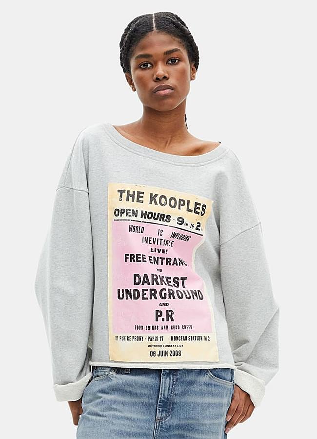 Imagen - Sudadera gris estampada de The Kooples, 155 euros.