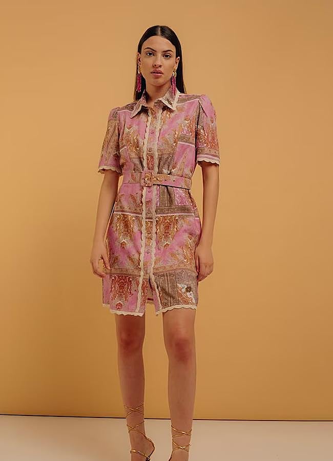 Imagen - Vestido camisero estampado corto de Niza, 97,30 euros.