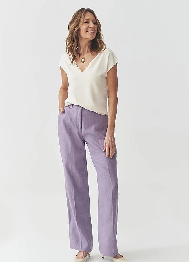 Imagen - Lino en color lavanda de Tatum, a la venta en Zalando, 119,95 euros.