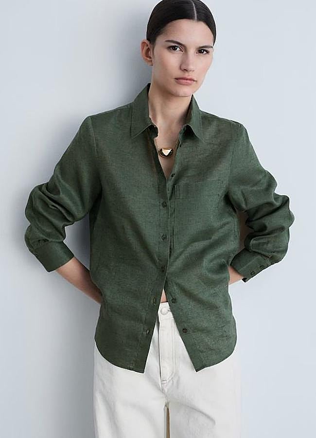 Imagen - Camisa d elino con bolsillo