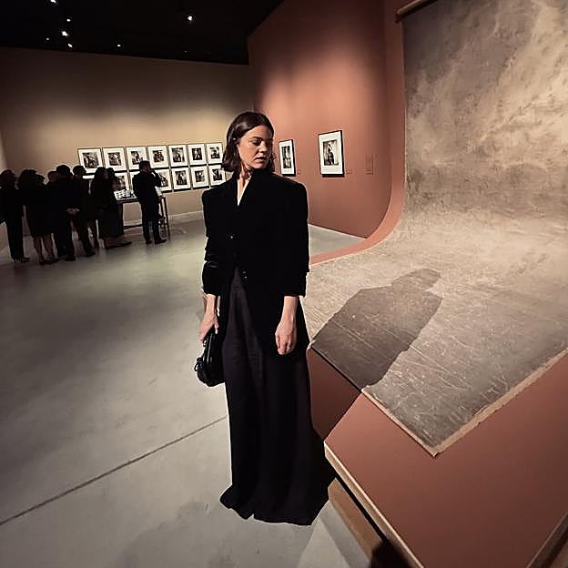 Isabelle Junot, en la Fundación MOP invitada por Marta Ortega. 