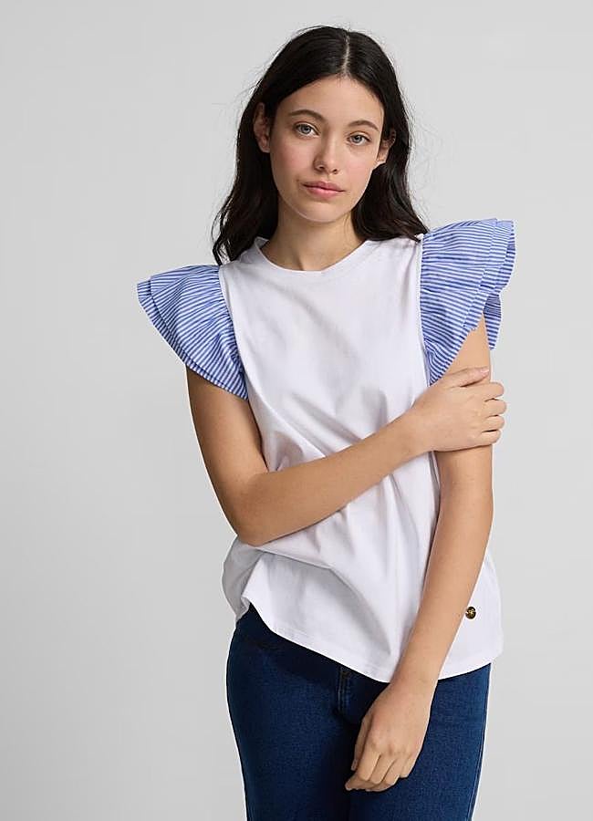 Imagen - Camiseta con detalle de volantes