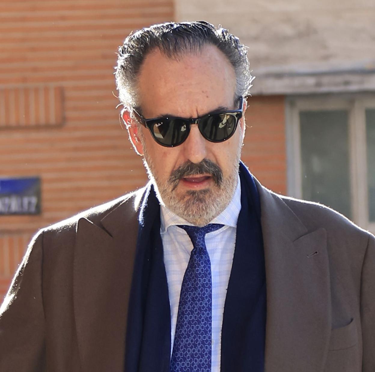 Jaime de Marichalar acude al funeral de Paloma Eulate y Aznar. 