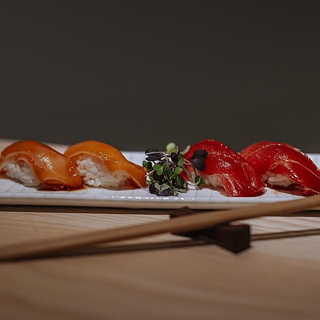 Los nigiris de Kaito, otra de las deliciosas opciones en su carta.