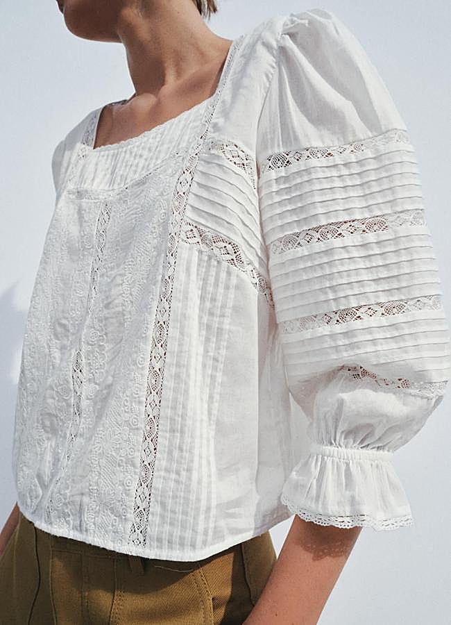 Imagen - Camisa bordada romántica