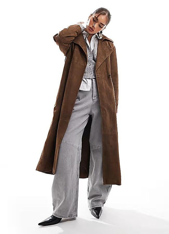 Imagen - Gabardina de ante oversize