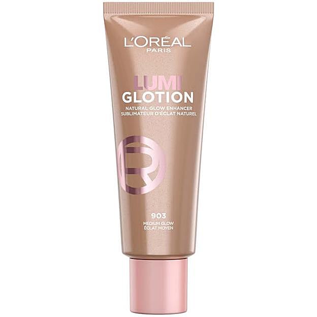 Base de maquillaje e iluminador Paradise Lumi Glotion de de L'Oréal Paris.