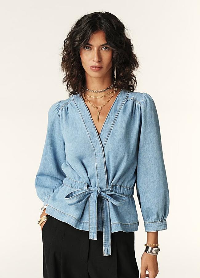 Imagen - Blusa en denim de Ba&sh (185 euros).