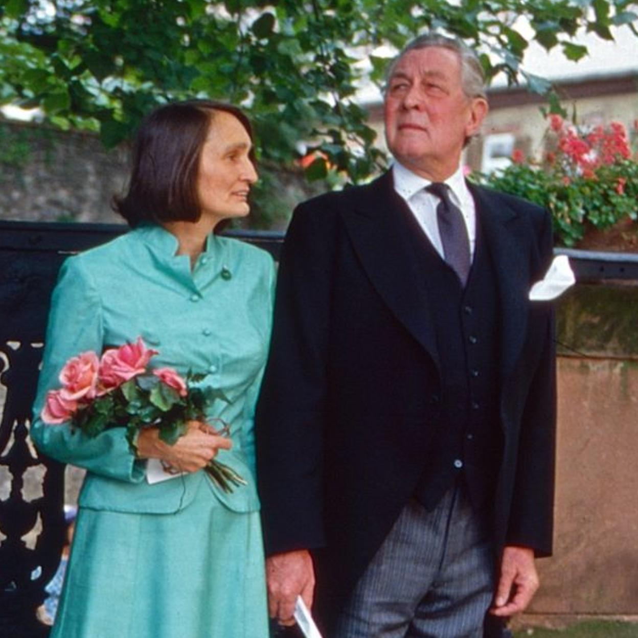 El padre de Ernesto de Hannover y Monika zu Solms-Laubach, el día de su boda. 