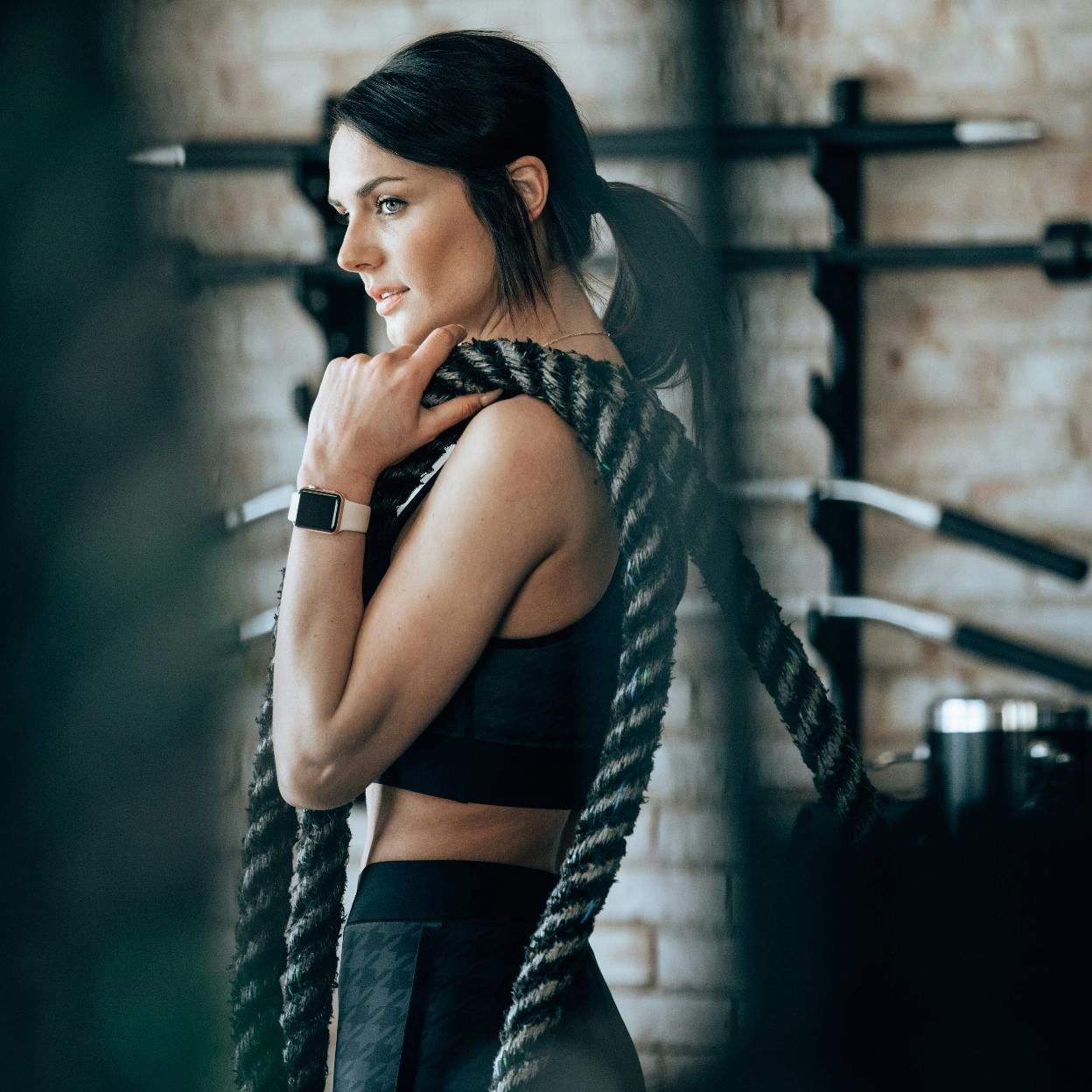 Mujer haciendo ejercicio. 