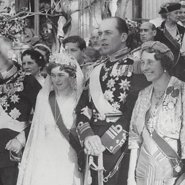 Boda de Federica de Grecia en 1938. 