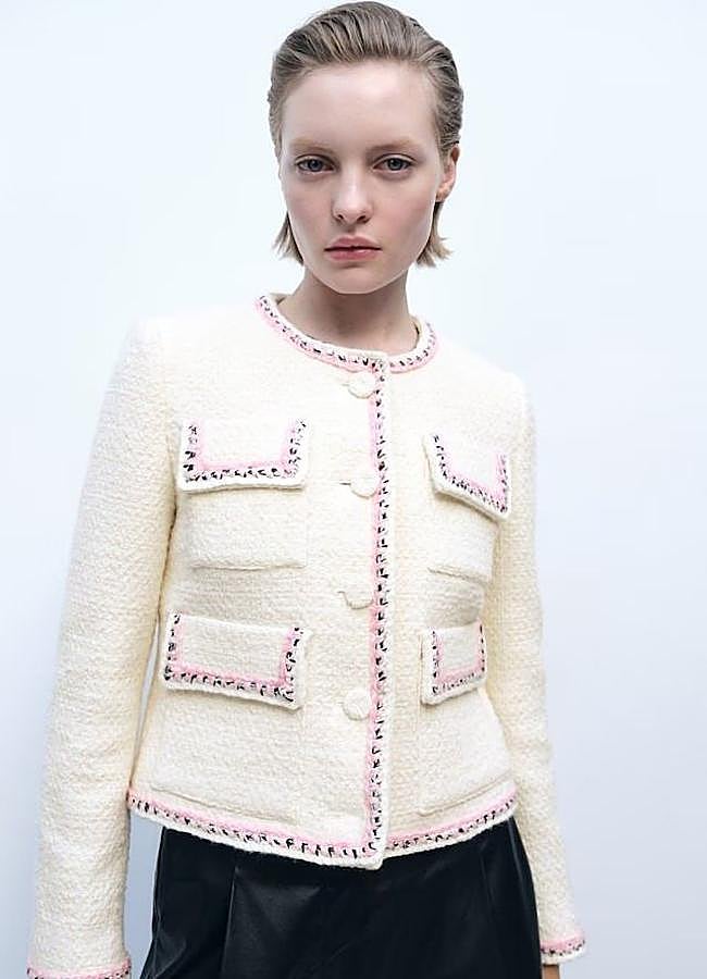 Imagen - Chaqueta de tweed con ribetes