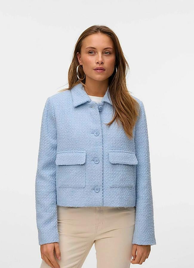 Imagen - Chaqueta de tweed azul bebé