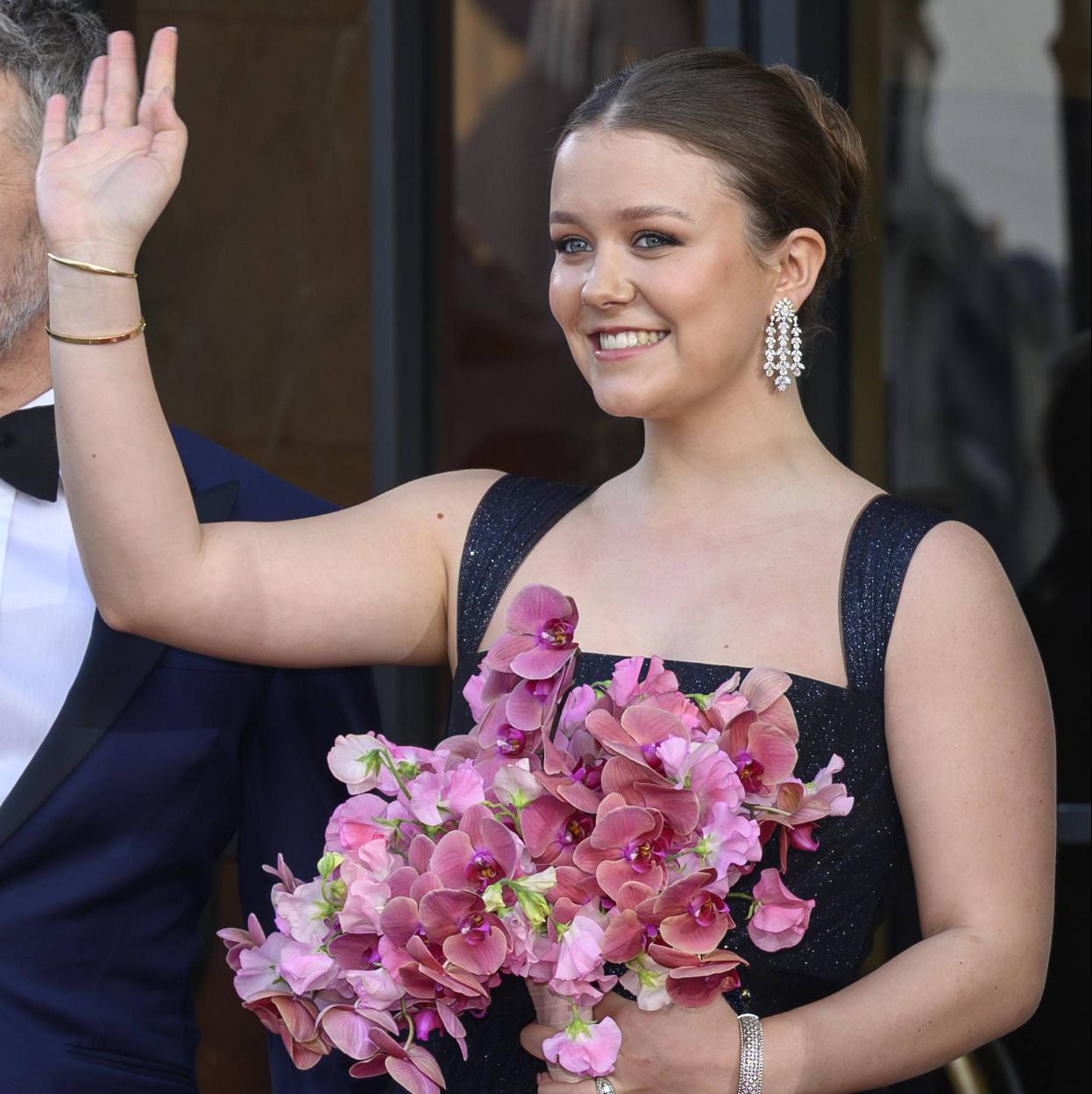 Isabella de Dinamarca en el concierto por su 18 cumpleaños.